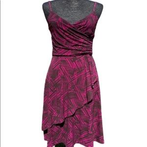 Banana Republic sleeveless faux wrap dress